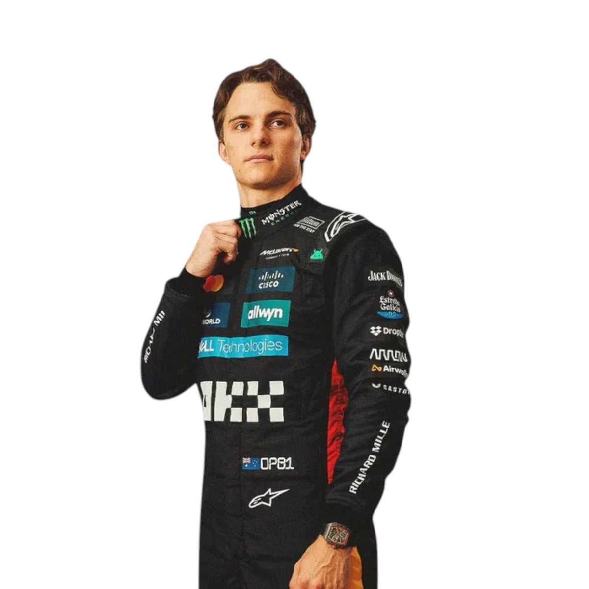 Oscar Piastri 2025 Mclaren Silverstone British F1 Race Suit - Reaxion Racegear image 2