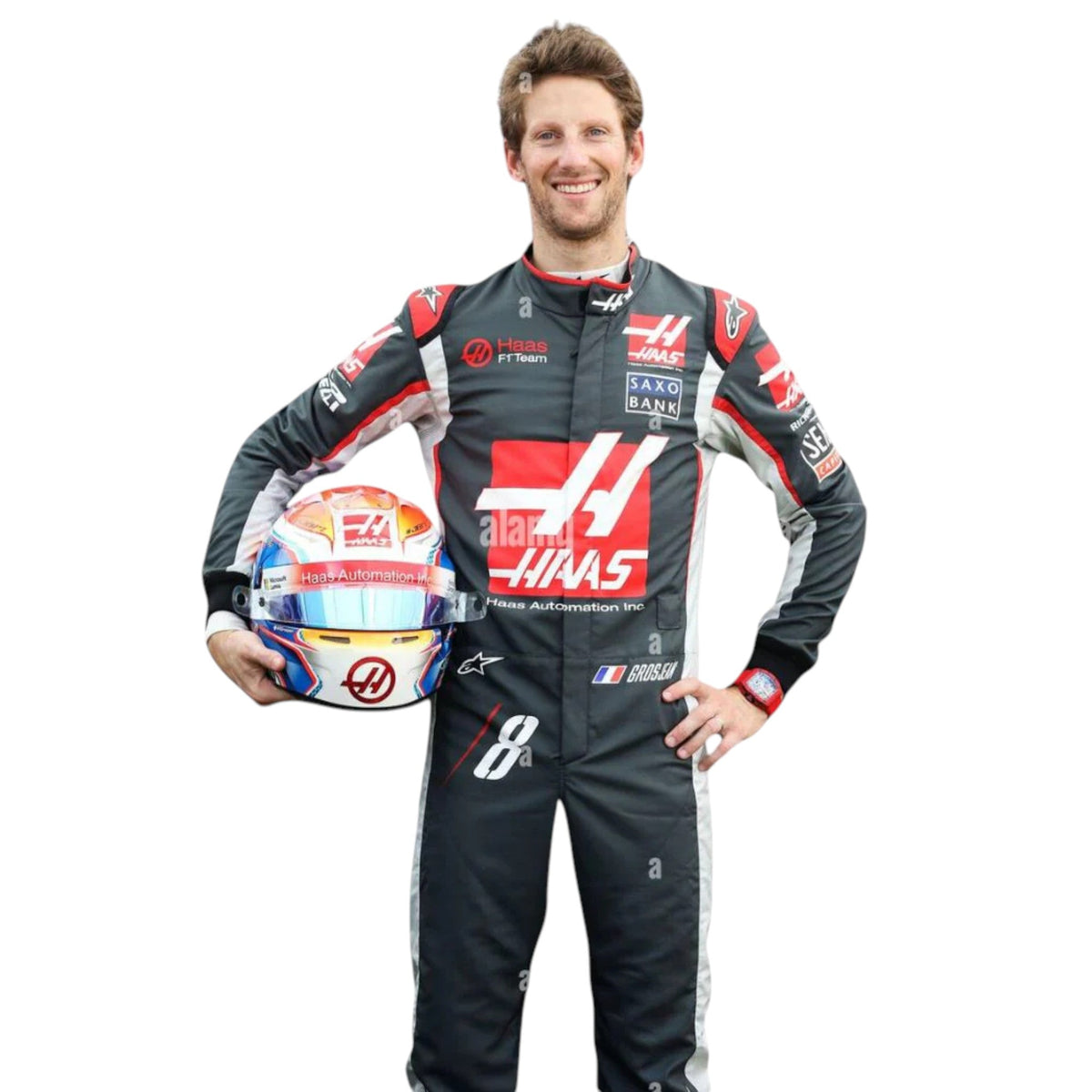 Romain Grosjean 2016 Haas F1 Race Suit - Reaxion Racegear image 1