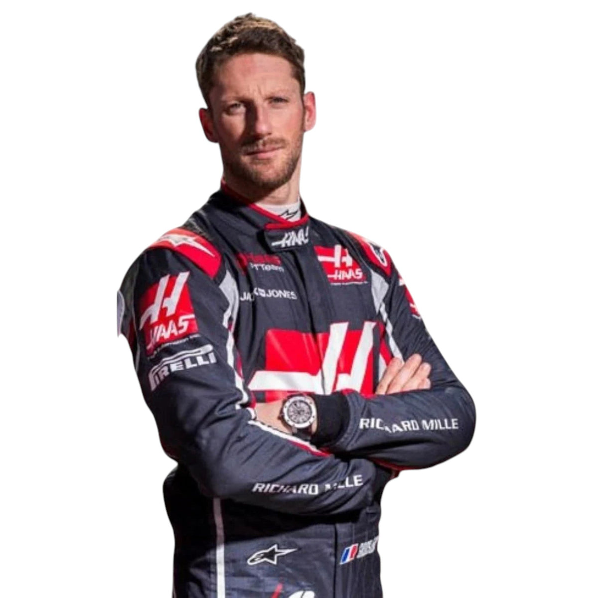 Romain Grosjean 2018 Haas F1 Race Suit - Reaxion Racegear image 1