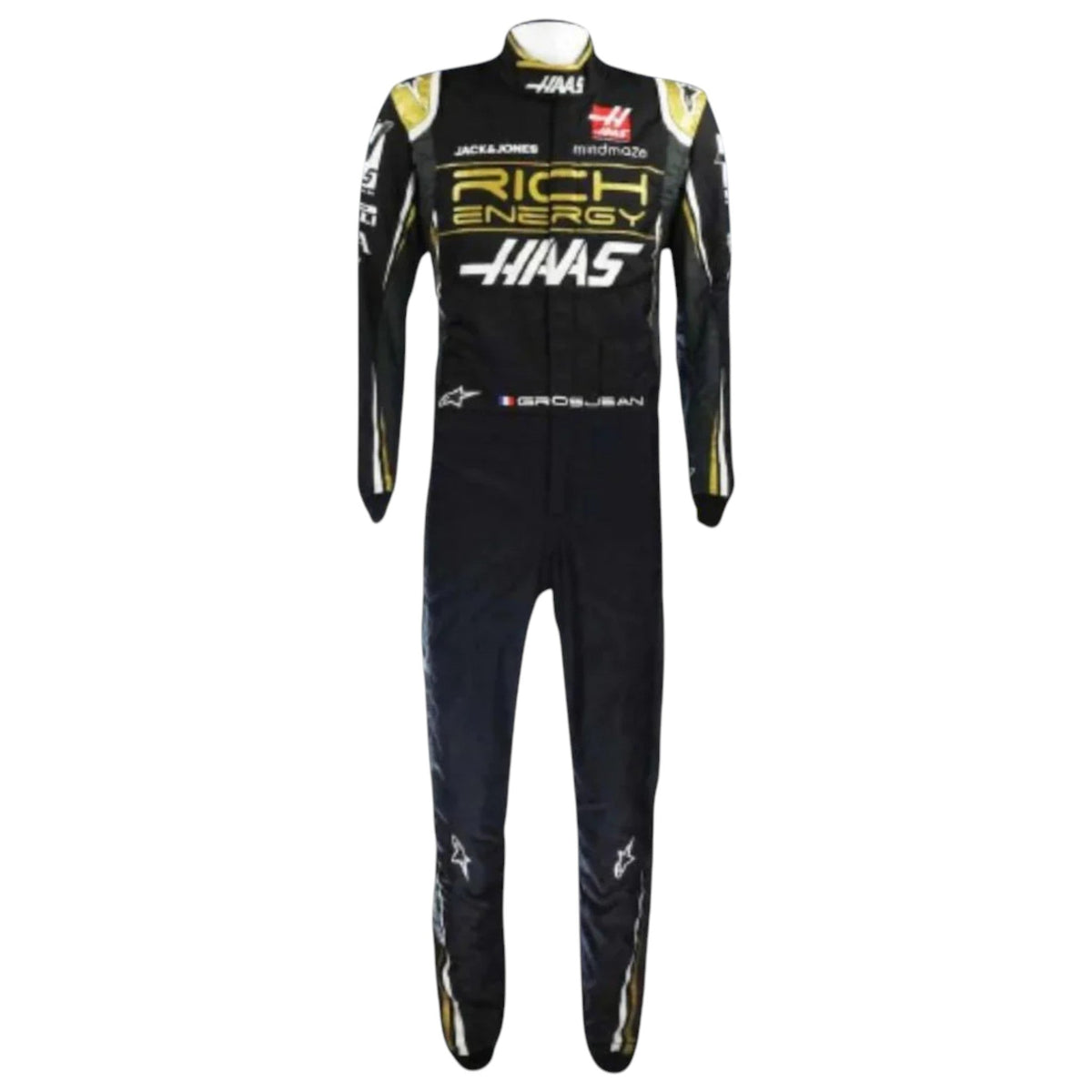 Romain Grosjean 2019 Haas F1 Race Suit - Reaxion Racegear image 1