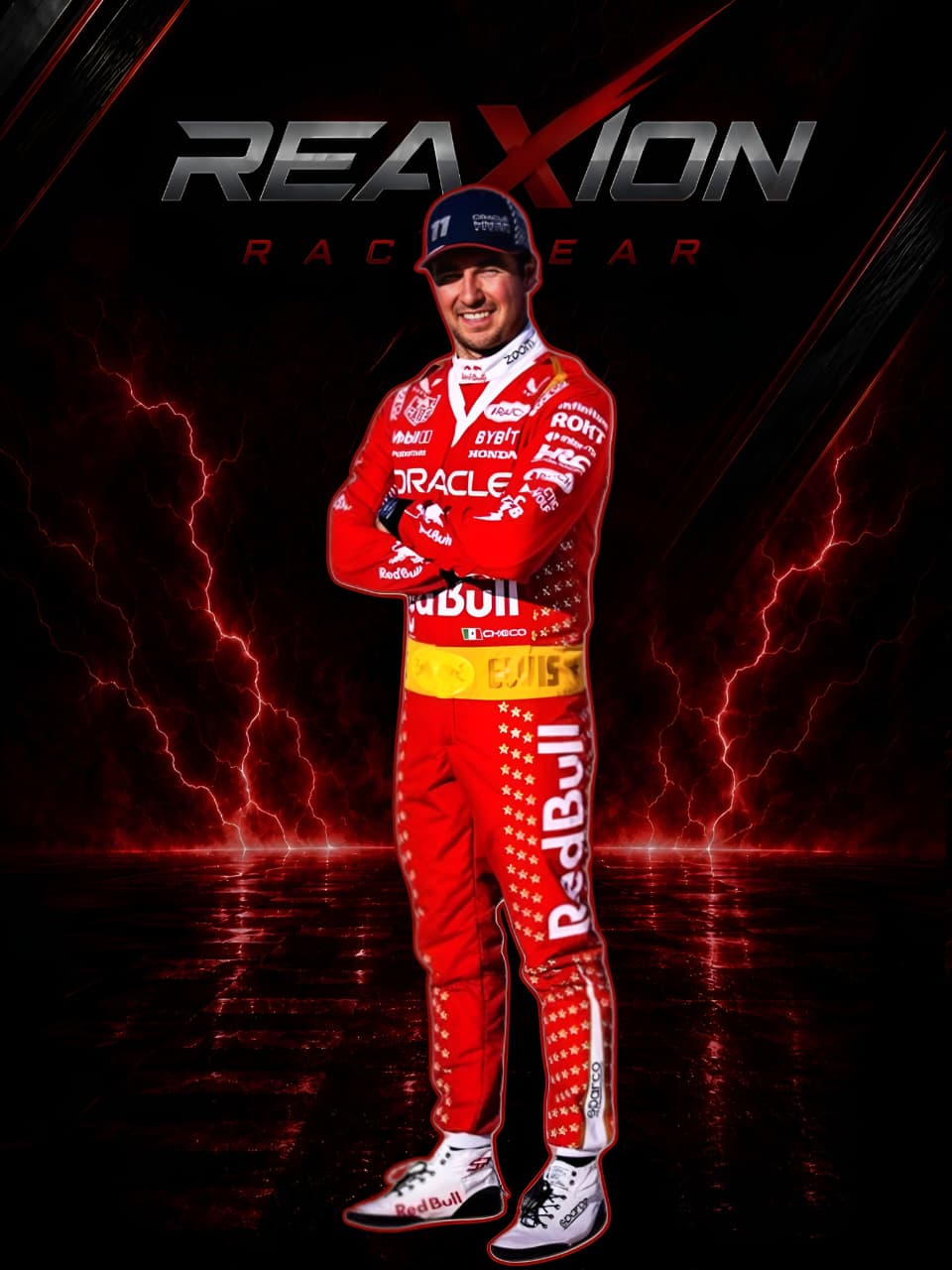 Sergio Perez Red Bull 2023 Las Vegas Grand Prix F1 Race Suit