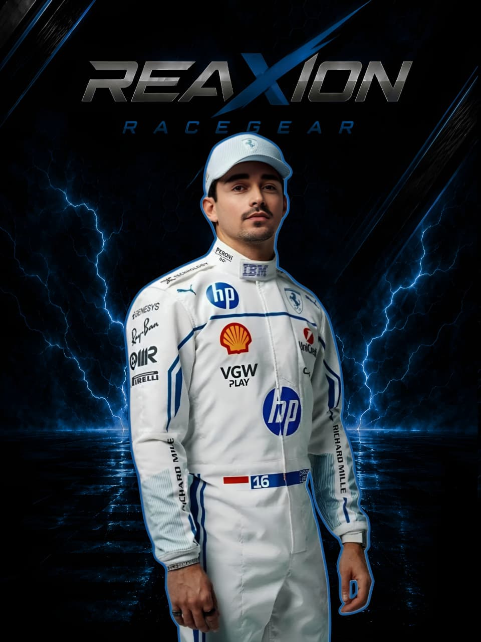Charles Leclerc Ferrari 2025 Monaco GP F1 Racing Suit