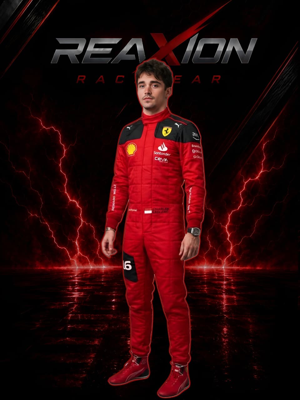 Charles Leclerc Ferrari 2023 F1 Racing Suit