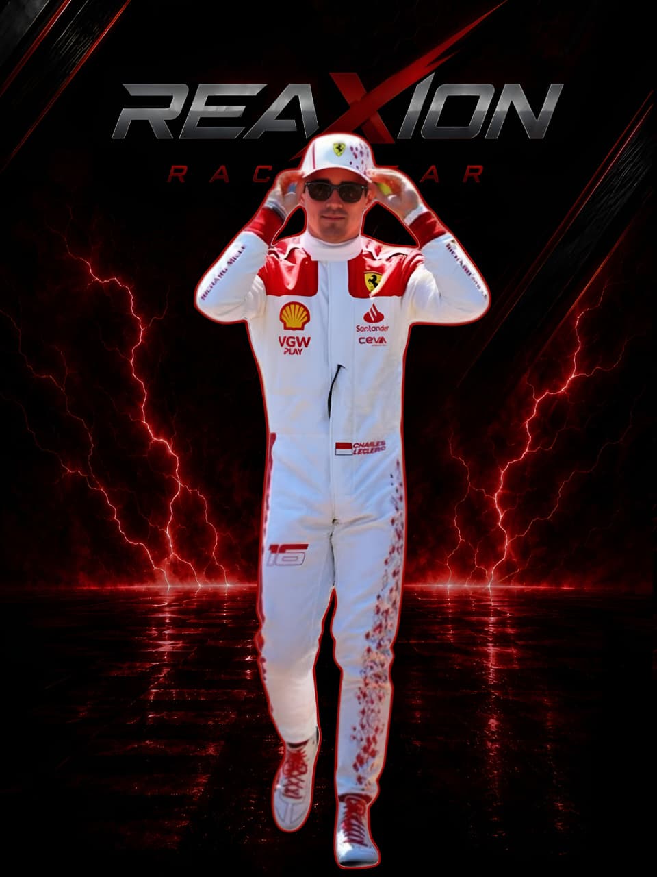 Charles Leclerc Ferrari 2023 Monaco GP F1 Racing Suit
