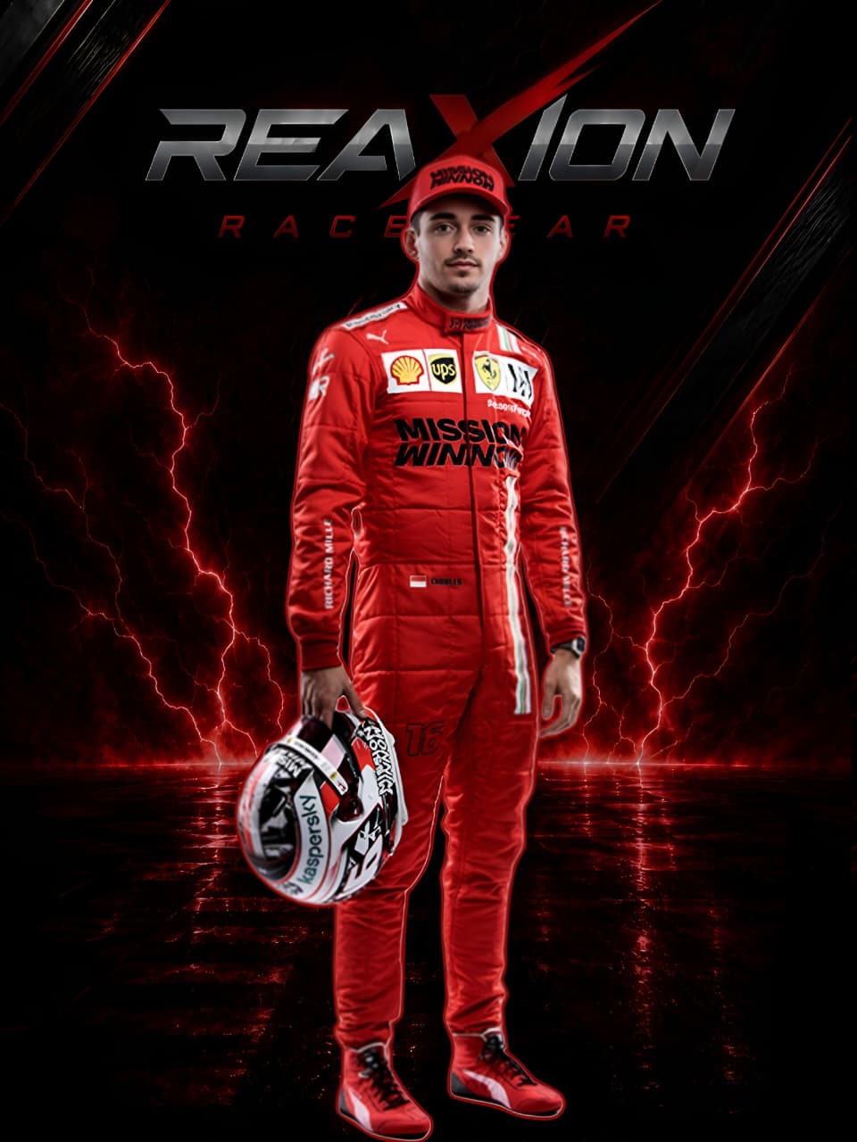 Charles Leclerc Ferrari 2021 F1 Racing Suit