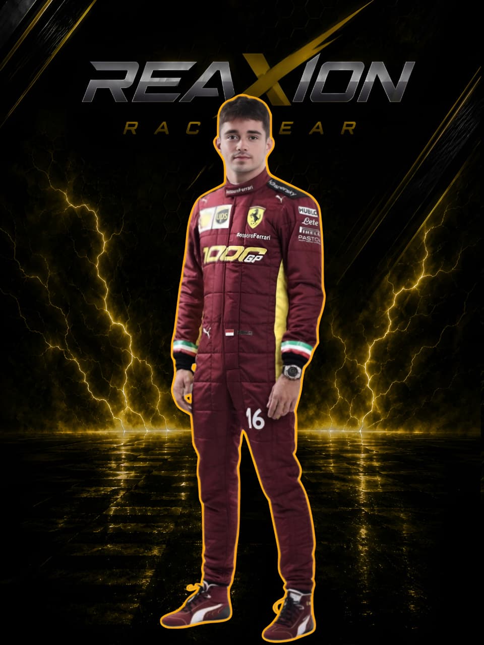 Charles Leclerc Ferrari 2020 1000 GP F1 Racing Suit