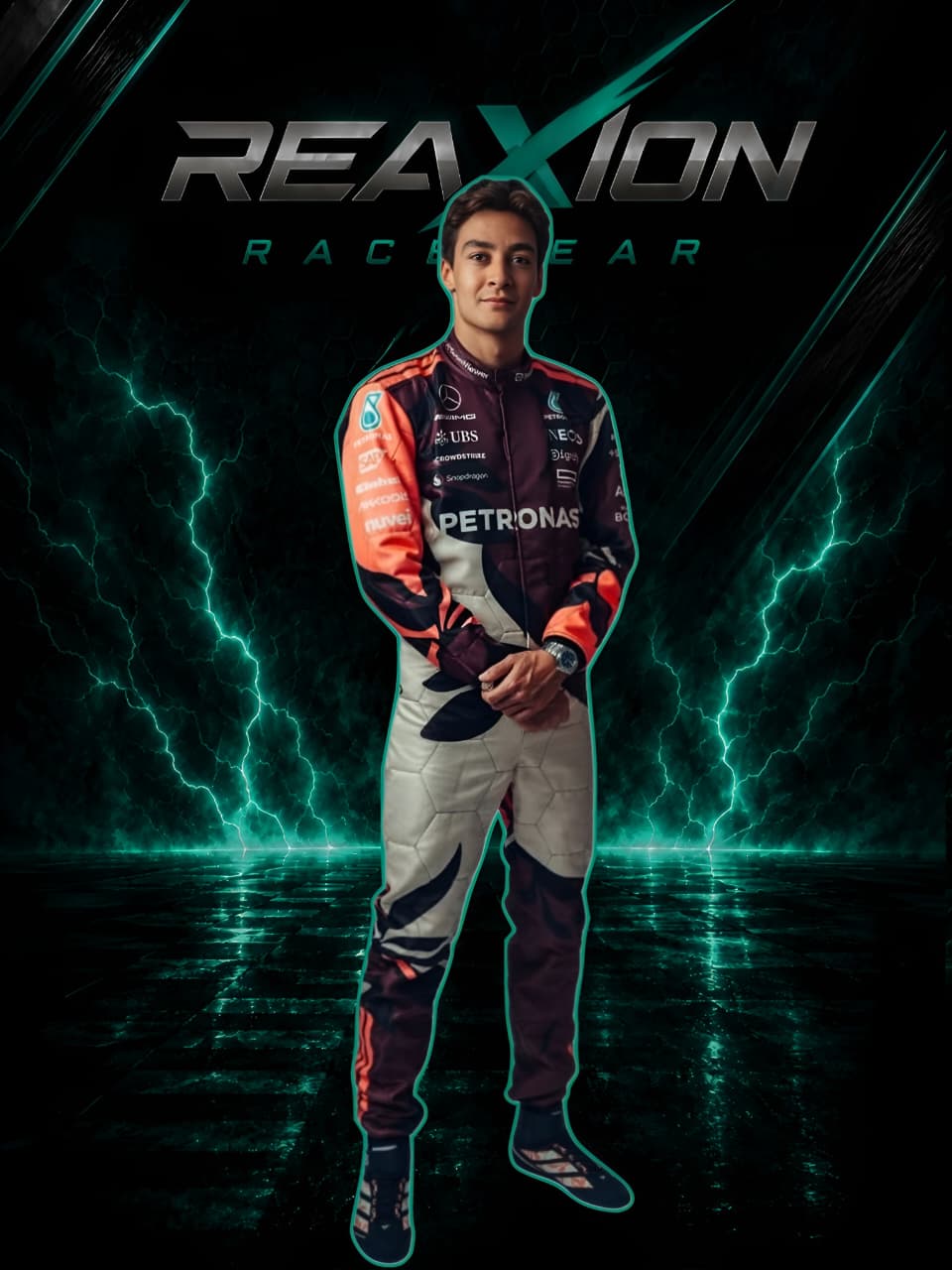 George Russell Mercedes 2025 Miami GP F1 Racing Suit