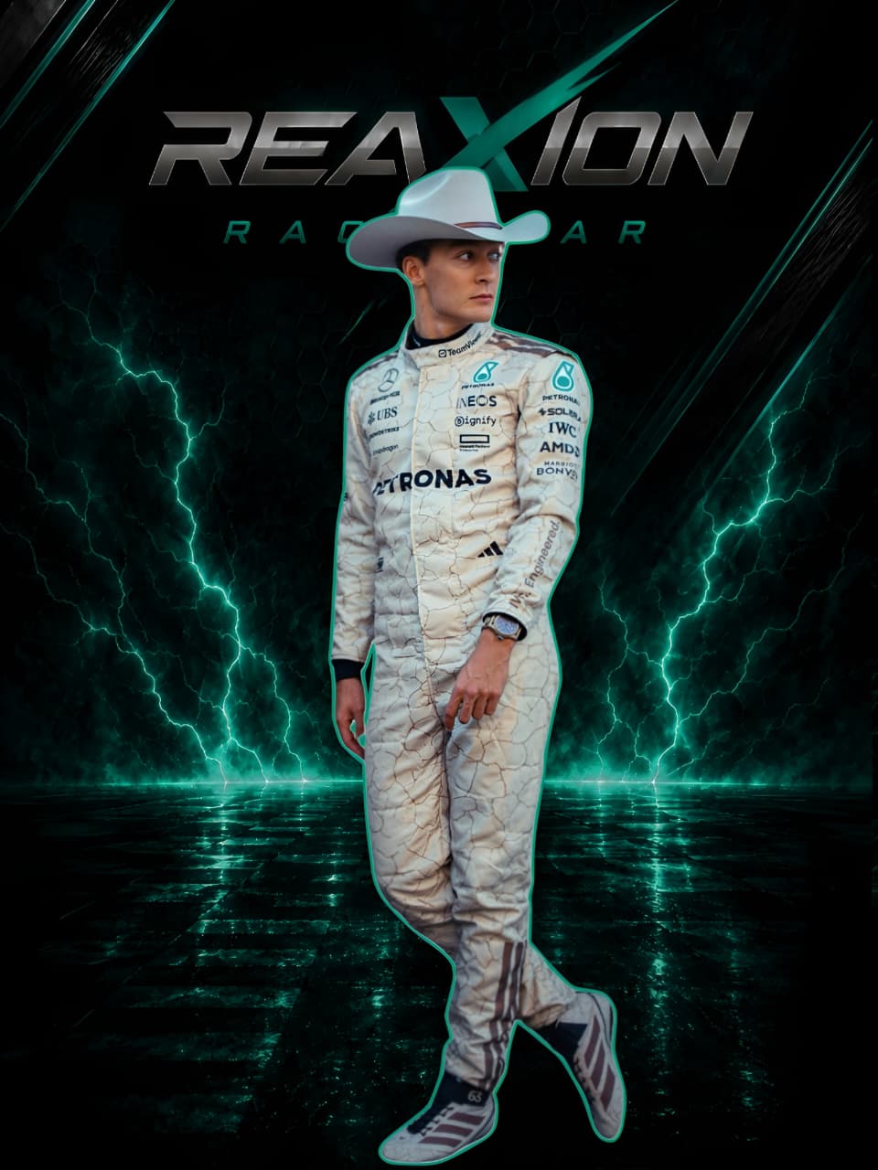 George Russell  Mercedes 2025 USA Austin GP F1 Racing Suit
