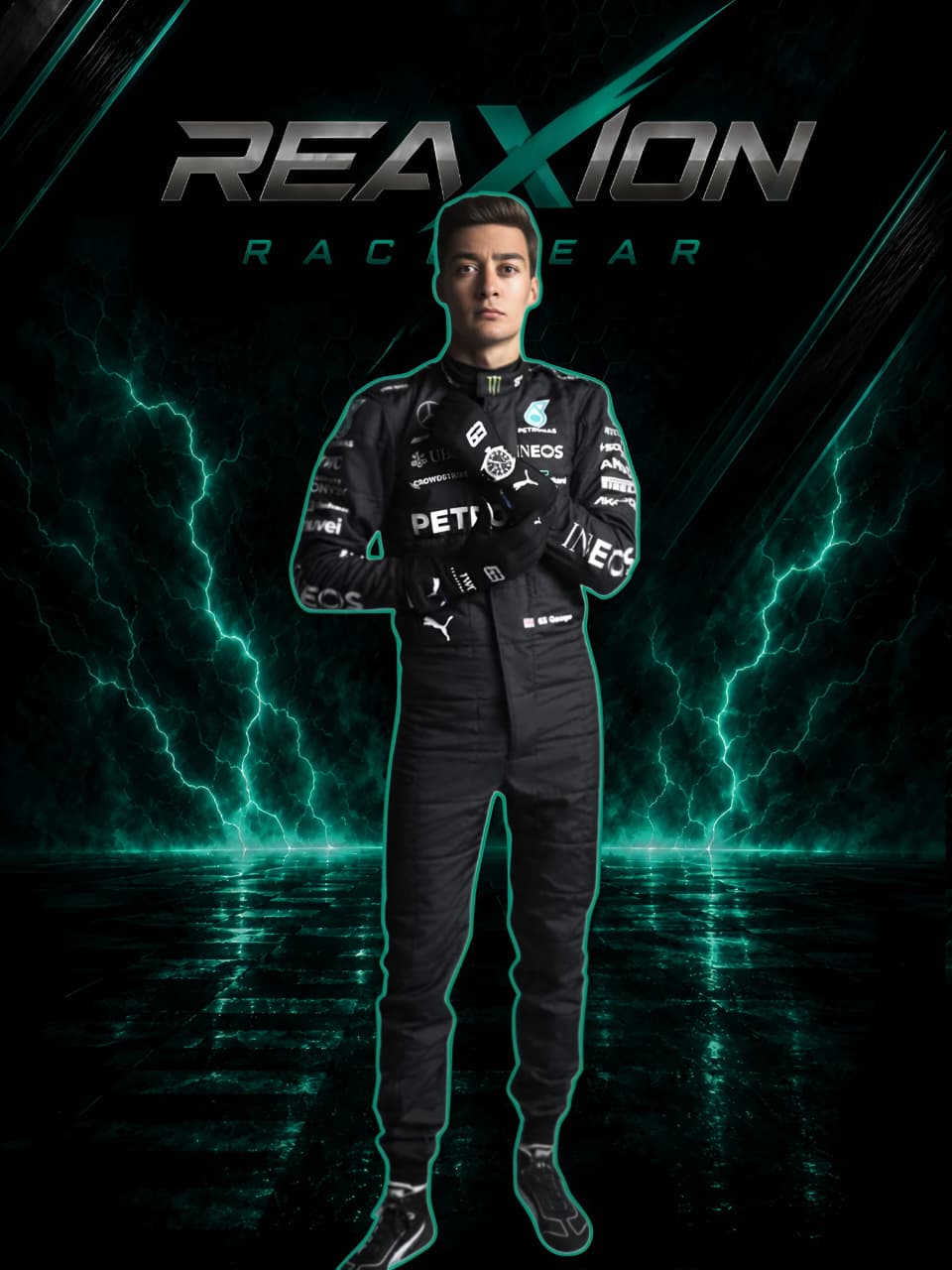 George Russell Mercedes 2023 F1 Racing Suit