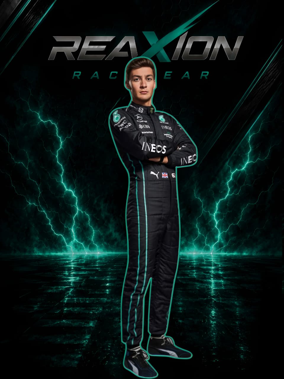 George Russell Mercedes 2022 F1 Racing Suit