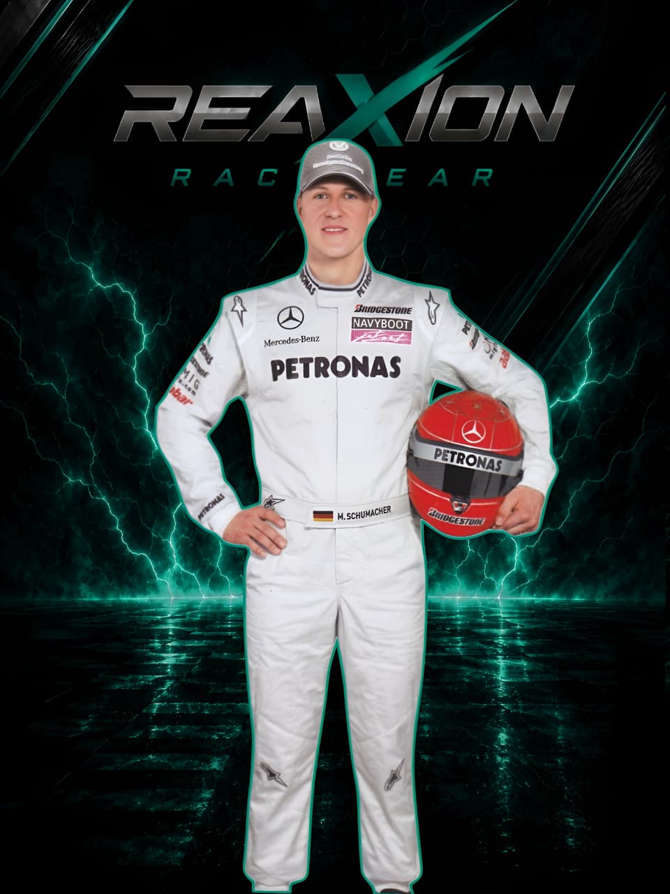 Michael Schumacher Mercedes 2010 F1 Racing Suit