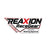 REAXION RaceGear logo with red and black text on a white background