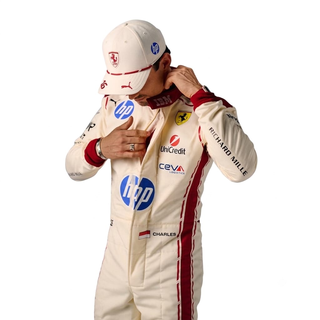 Charles Leclerc Ferrari 2026 Monaco GP F1 Racing Suit