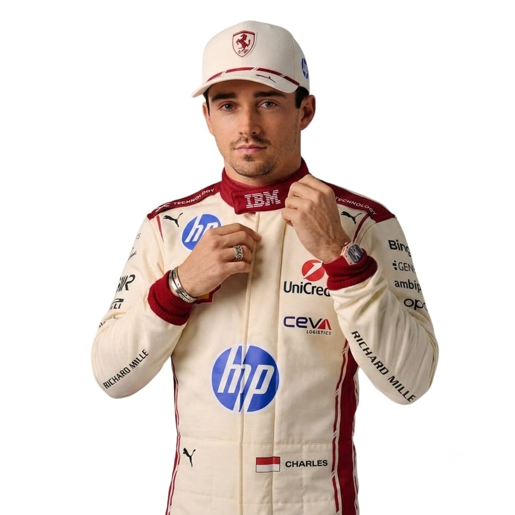 Charles Leclerc Ferrari 2026 Monaco GP F1 Racing Suit