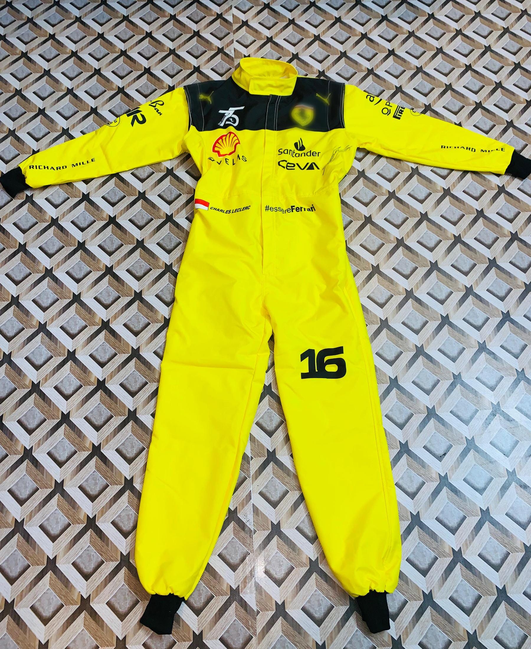 Charles Leclerc F1 Inspired Suit – F1 Racing Fan Gear – Motorsport Costume