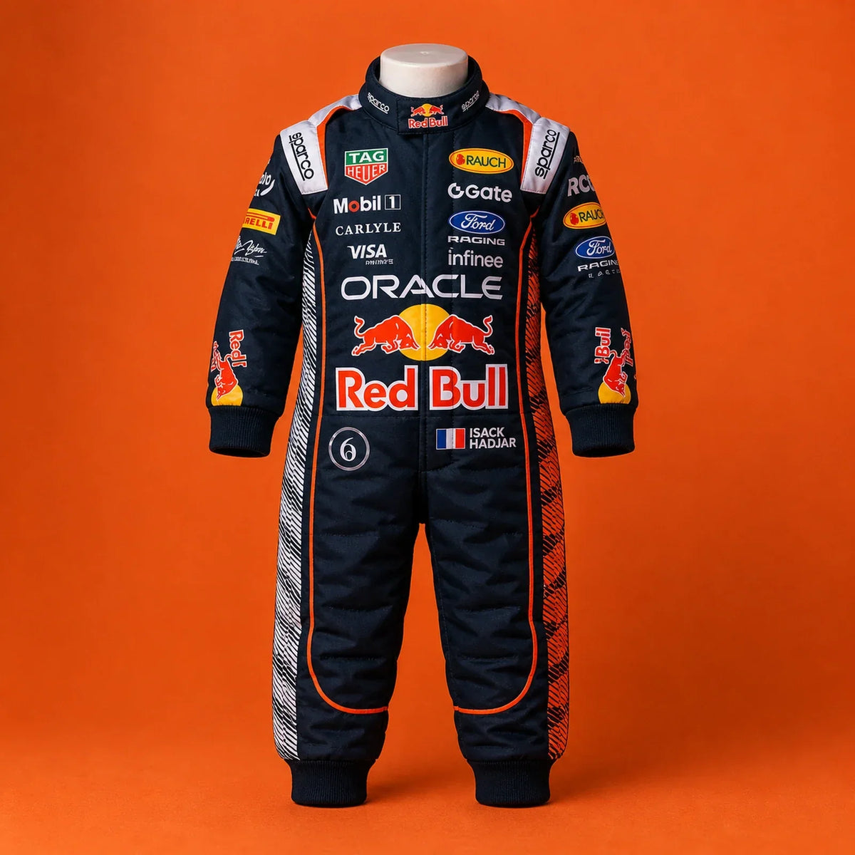 Isack Hadjar 2026 Zandvoort toddler inspired race suit by Reaxion Racegear