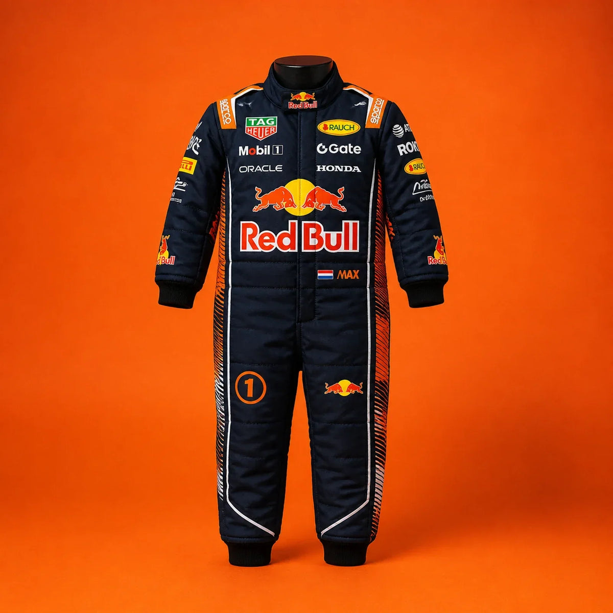 Max Verstappen 2026 Zandvoort toddler inspired race suit by Reaxion Racegear