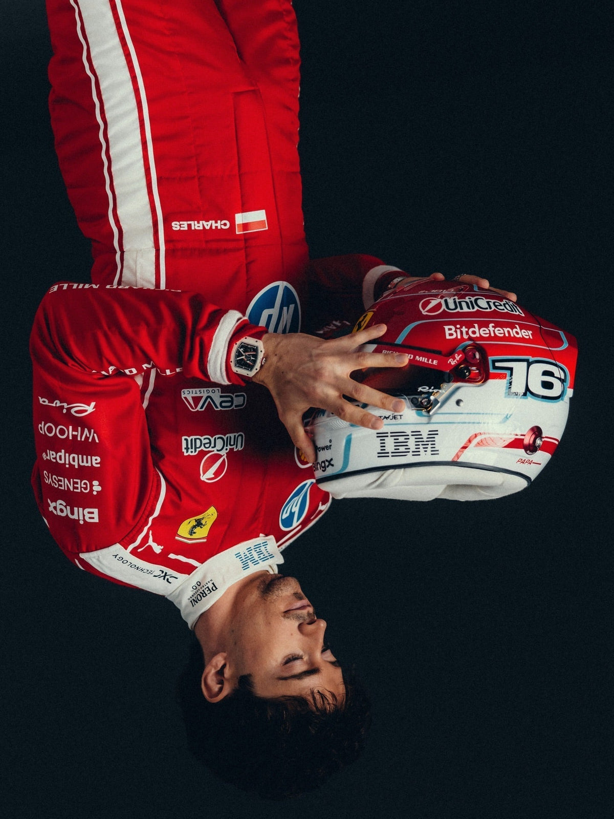 Charles Leclerc 2026 Replica F1 Racing Suit – Fan Edition | Reaxion Racegear