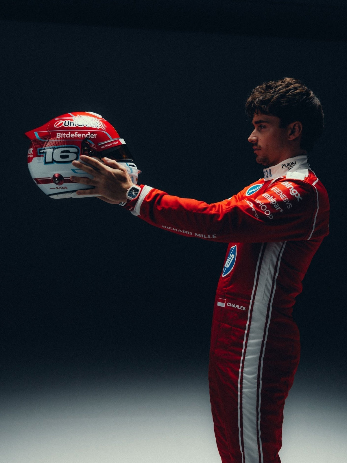 Charles Leclerc 2026 Replica F1 Racing Suit – Fan Edition | Reaxion Racegear
