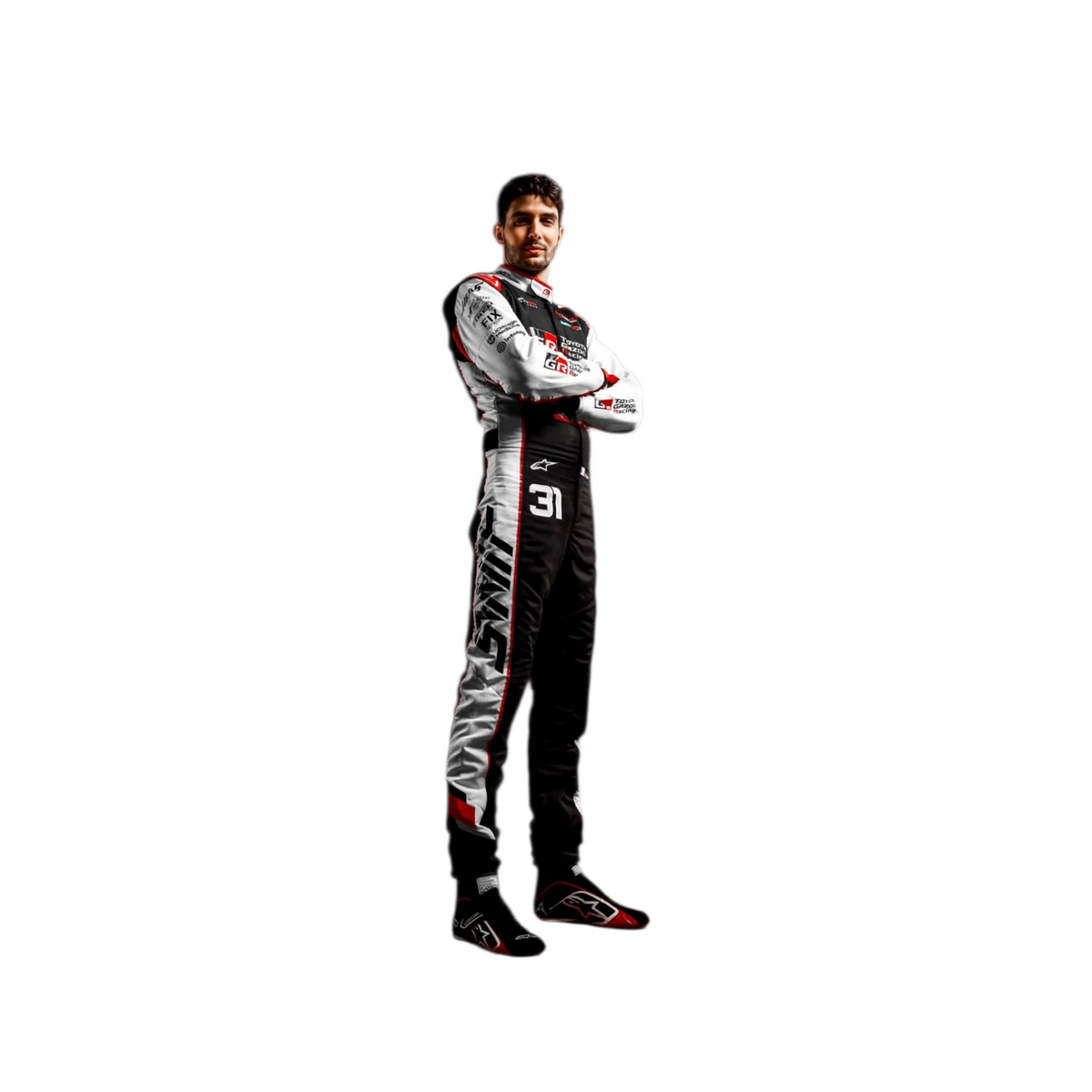2026 Haas F1 Team Replica Race Suit – Pro Fit | Reaxion Racegear