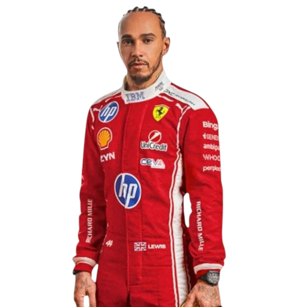 2026 Lewis Hamilton Ferrari HP F1 Replica Race Suit | Reaxion Racegear