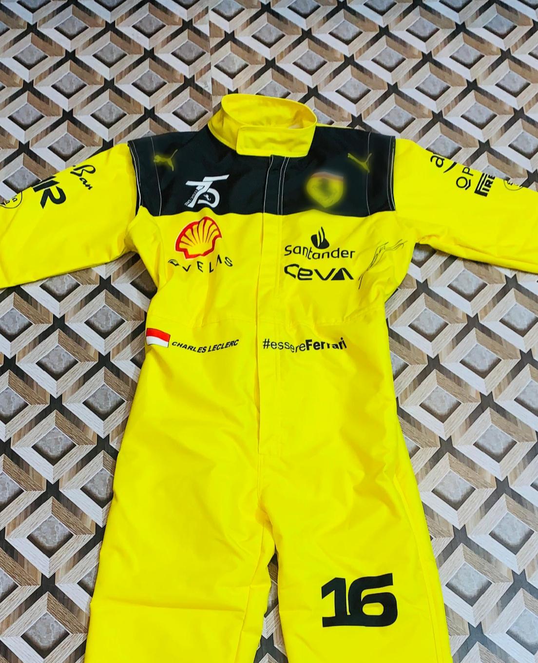 Charles Leclerc F1 Inspired Suit – F1 Racing Fan Gear – Motorsport Costume