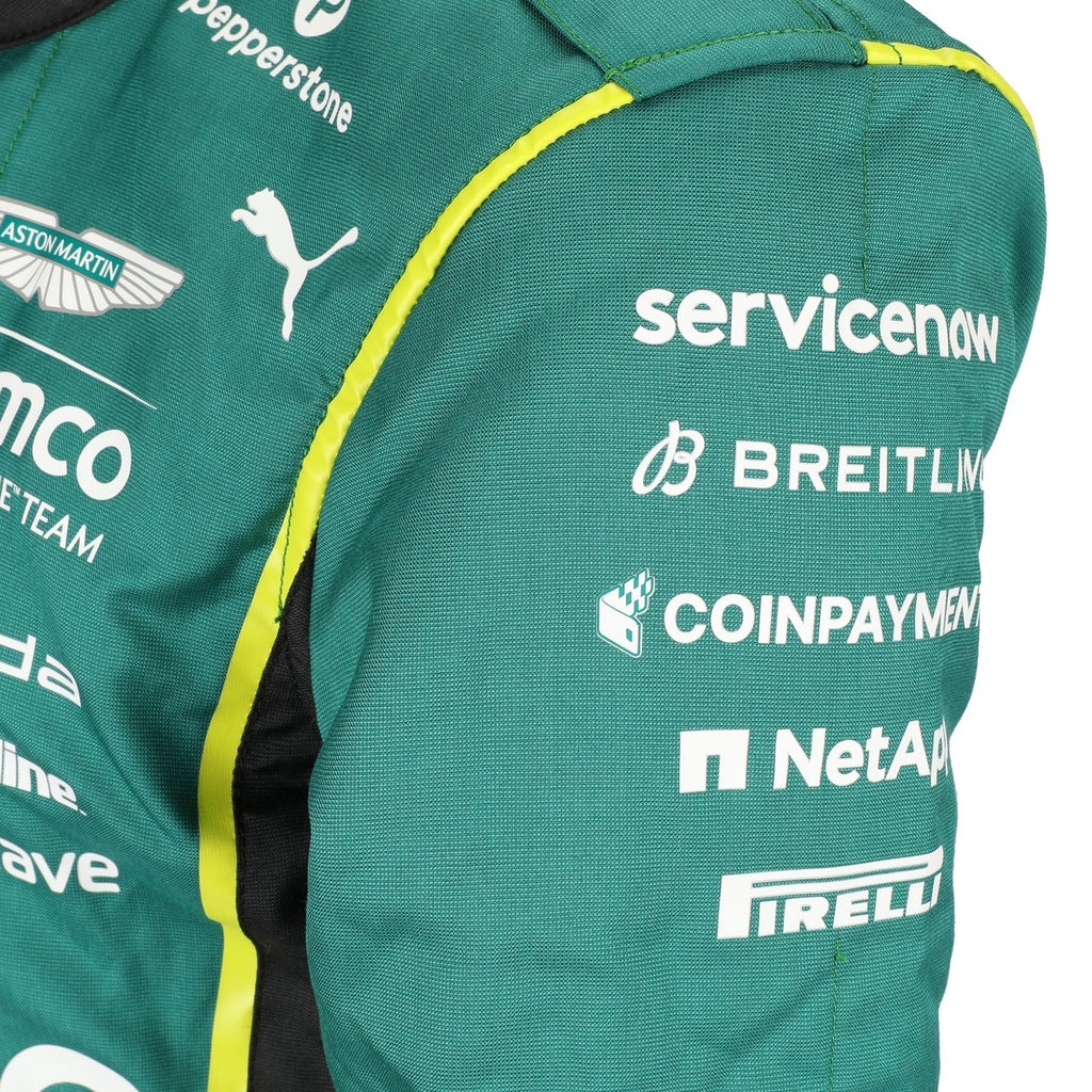 Puma, Pirelli and sleeve sponsor details on Jak Crawford’s 2026 F1 race suit – Reaxion Racegear.