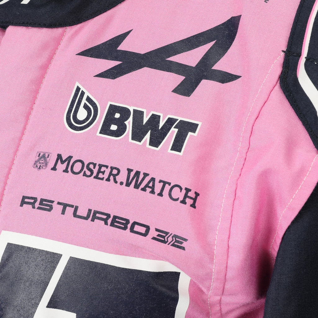  Alpine, BWT and Moser Watch chest logos on Pierre Gasly’s 2026 F1 race suit – Reaxion Racegear.